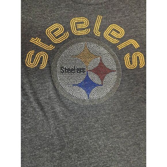 Touch Pittsburgh Steelers Medium bling cap sleeved t-shirt - Picture 2 of 4